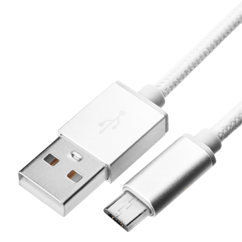 Braided cable - USB A to micro