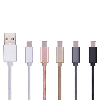 Braided cable - USB A to type C